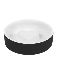 Paikka Hunde<Hundeschüssel "Slow Feed" in Schwarz - Ø13 cm
