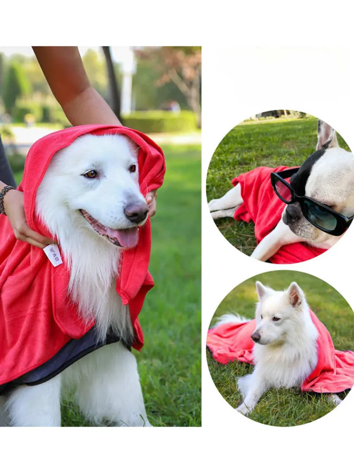 Paws&Whiskers Hunde<Hundetuch in Rot