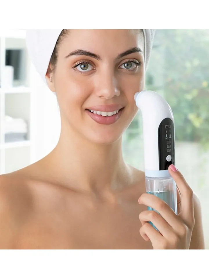 InnovaGoods Technik<Hydro-Gesichtsreiniger in Weiß/ Schwarz