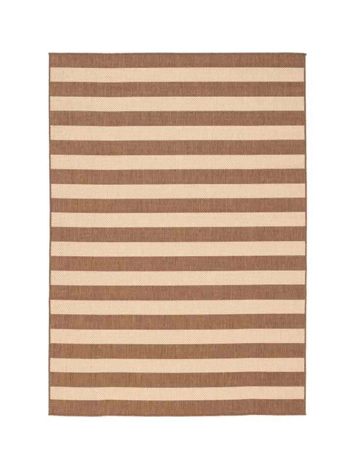 Pergamon Outdoorteppiche<In & Outdoor Teppich Flachgewebe Valencia Streifen in Beige