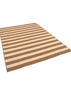 Pergamon Outdoorteppiche<In & Outdoor Teppich Flachgewebe Valencia Streifen in Beige