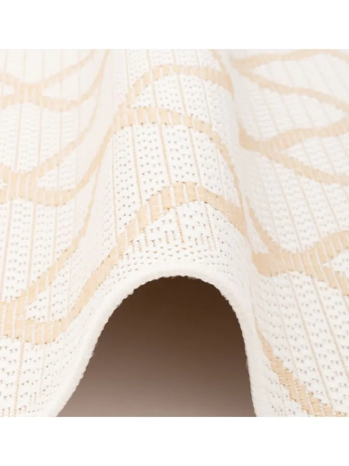 Pergamon Outdoorteppiche<In & Outdoor Teppich Flachgewebe Valencia Modern in Creme