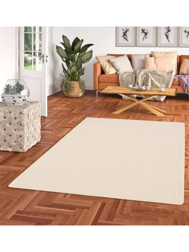 Snapstyle Outdoorteppiche<In & Outdoor Teppich Flachgewebe Oslo Karo Modern in Honig