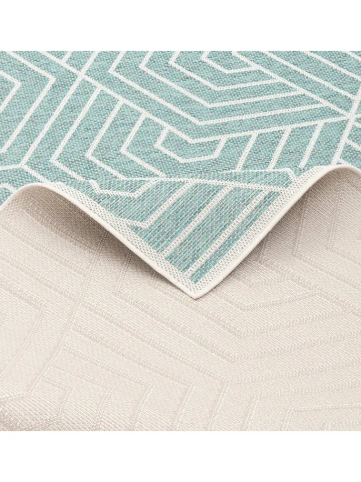 Pergamon Outdoorteppiche<In & Outdoor Teppich Flachgewebe Ottawa Trend in Mintgrün