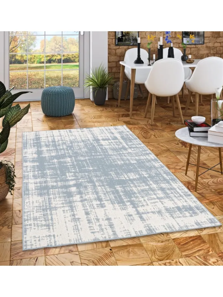 Pergamon Outdoorteppiche<In & Outdoor Teppich Marbella Vintage Verlauf in Blau