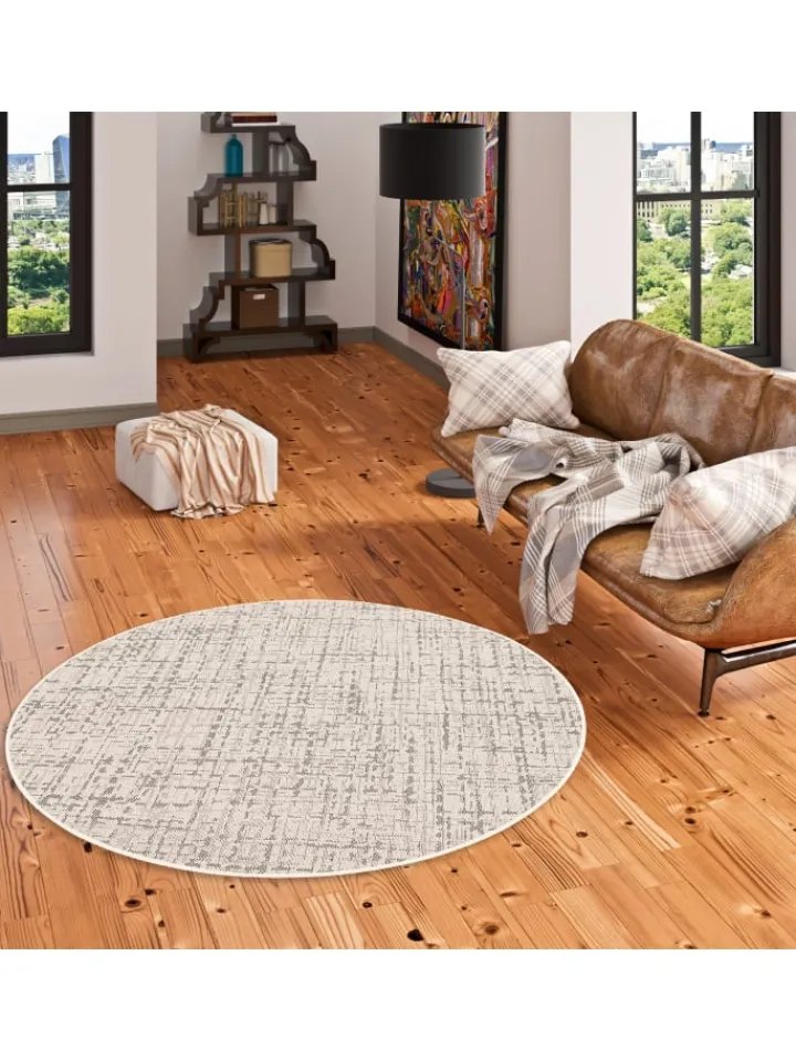 Snapstyle Outdoorteppiche<In & Outdoor Teppich Oslo Trend Rund in Creme
