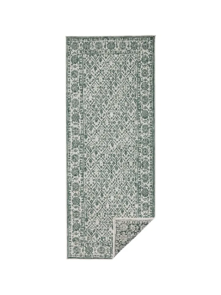 NORTHRUGS Teppiche & Fußmatten<In- & Outdoor Wendeteppich Curacao Grün Creme