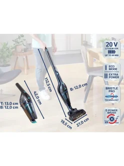 Leifheit Staubsauger|Klima & Haushalt<2in1 Akku-Staubsauger "RotaroPowerVac" in Schwarz