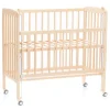 fillikid Babymöbel<2in1 Beistellbett, Stubenbett Nino - Nat in braun
