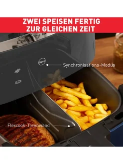 Tefal Küchenelektronik<2-in-1 Heißluftfritteuse "Easy Fry & Grill - EY801410" in Dunkelblau