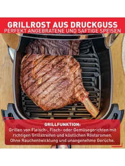Tefal Küchenelektronik<2-in-1 Heißluftfritteuse "Easy Fry & Grill - EY801410" in Dunkelblau