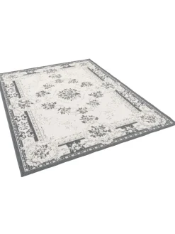 Pergamon Outdoorteppiche<In- und Outdoor Teppich Beidseitig Cape Cod Bordüre in Grijs
