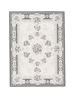 Pergamon Outdoorteppiche<In- und Outdoor Teppich Beidseitig Cape Cod Bordüre in Grijs
