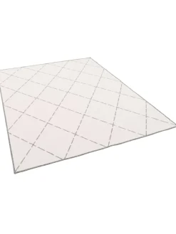 Pergamon Outdoorteppiche<In- und Outdoor Teppich Beidseitig Newport Rauten in Grijs