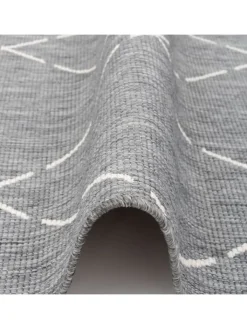 Pergamon Outdoorteppiche<In- und Outdoor Teppich Beidseitig Newport Rauten in Grijs