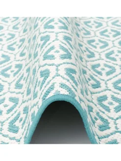 Snapstyle Outdoorteppiche<In- und Outdoor Teppich Beidseitig Cape Cod in Türkis