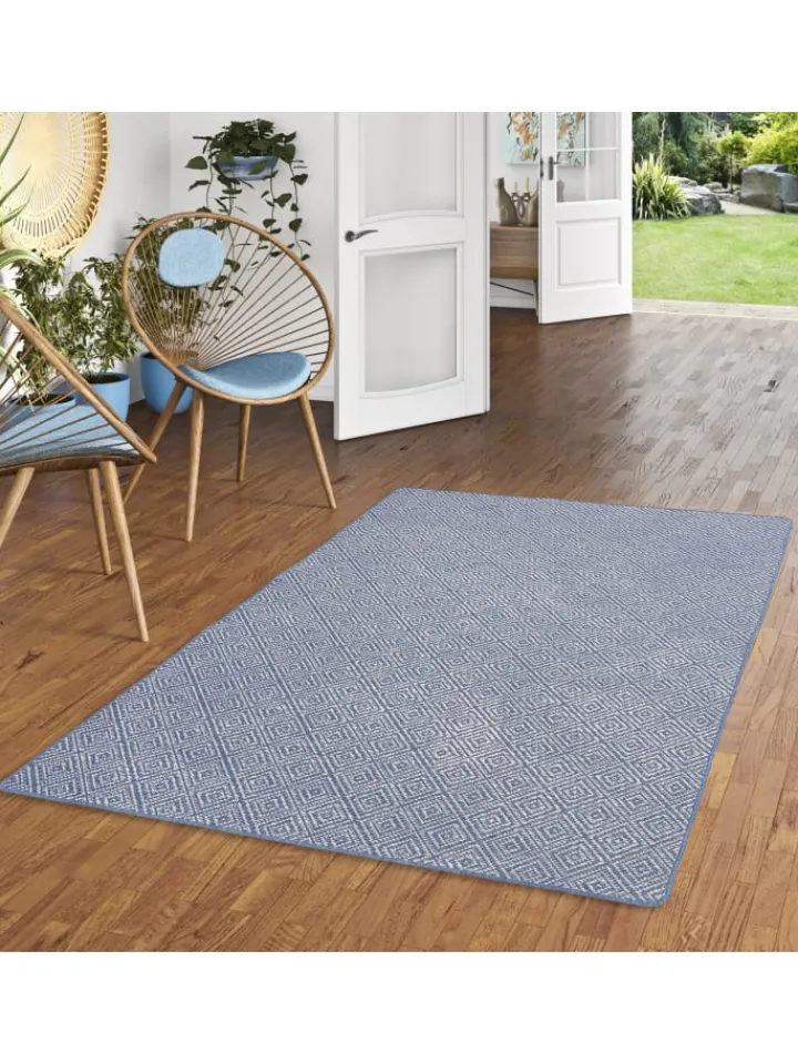 Snapstyle Outdoorteppiche<In- und Outdoor Teppich Beidseitig Newport Modern in Blau