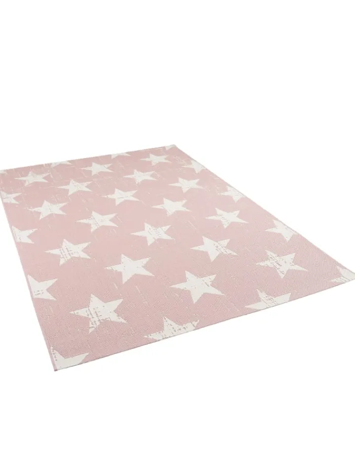 Pergamon Outdoorteppiche<In- und Outdoor Teppich Carpetto Sterne in Rosa