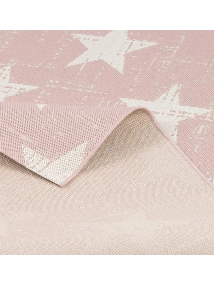 Pergamon Outdoorteppiche<In- und Outdoor Teppich Carpetto Sterne in Rosa