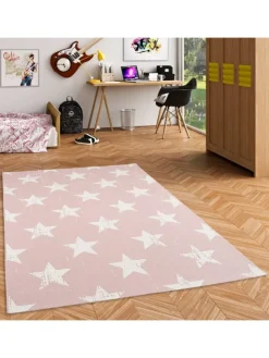 Pergamon Outdoorteppiche<In- und Outdoor Teppich Carpetto Sterne in Rosa