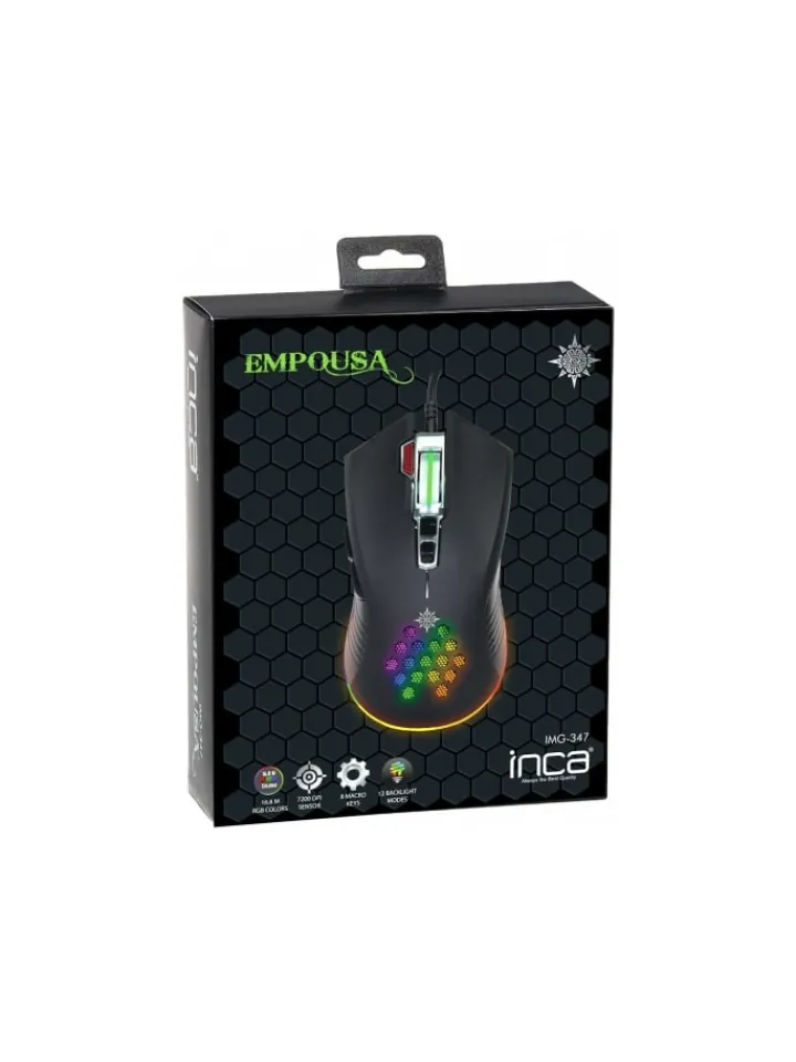 Inca Tablets, Konsolen & Elektronisches Spielzeug<IMG-347 Emmpousa RGB 7200 DPI Maktrotasten Professionelle Gaming in schwarz