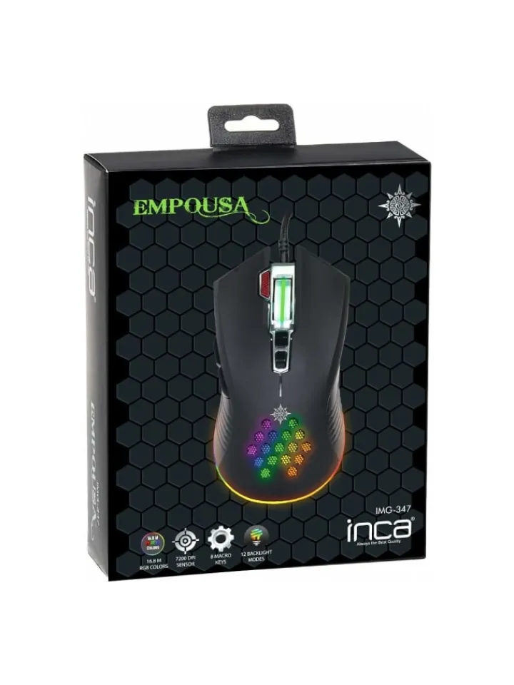 Inca Tablets, Konsolen & Elektronisches Spielzeug<IMG-347 Emmpousa RGB 7200 DPI Maktrotasten Professionelle Gaming in schwarz
