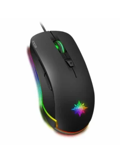 Inca Tablets, Konsolen & Elektronisches Spielzeug<IMG-327 PRO Optisch Gaming Maus 4800 DPI RGB-Logo-Effekt schwarz in schwarz