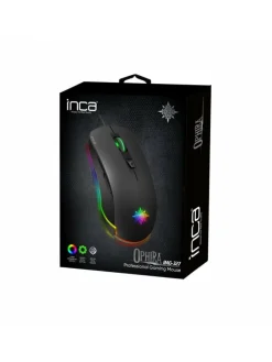 Inca Tablets, Konsolen & Elektronisches Spielzeug<IMG-327 PRO Optisch Gaming Maus 4800 DPI RGB-Logo-Effekt schwarz in schwarz