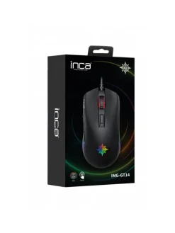 Inca Tablets, Konsolen & Elektronisches Spielzeug<IMG-GT14 Optisch Gaming Maus Mouse 3600 DPI RGB-Logo in Schwarz