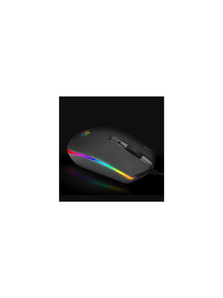 Inca Tablets, Konsolen & Elektronisches Spielzeug<IMG-GT13 PRO Optisch Gaming Maus Mouse 1200 DPI RGB-Logo-Effekt in Schwarz
