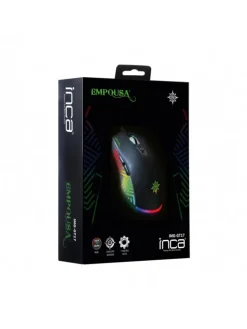 Inca Tablets, Konsolen & Elektronisches Spielzeug<IMG-GT17 PRO Optisch Gaming Maus 6400 DPI RGB-Logo in schwarz