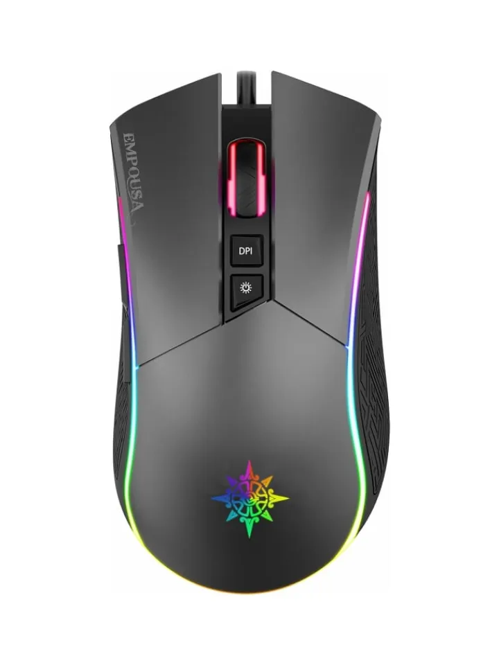 Inca Tablets, Konsolen & Elektronisches Spielzeug<IMG-GT19 RGB 7D Makro-Tasten Profiosonelle Gaming-Maus schwarz in schwarz