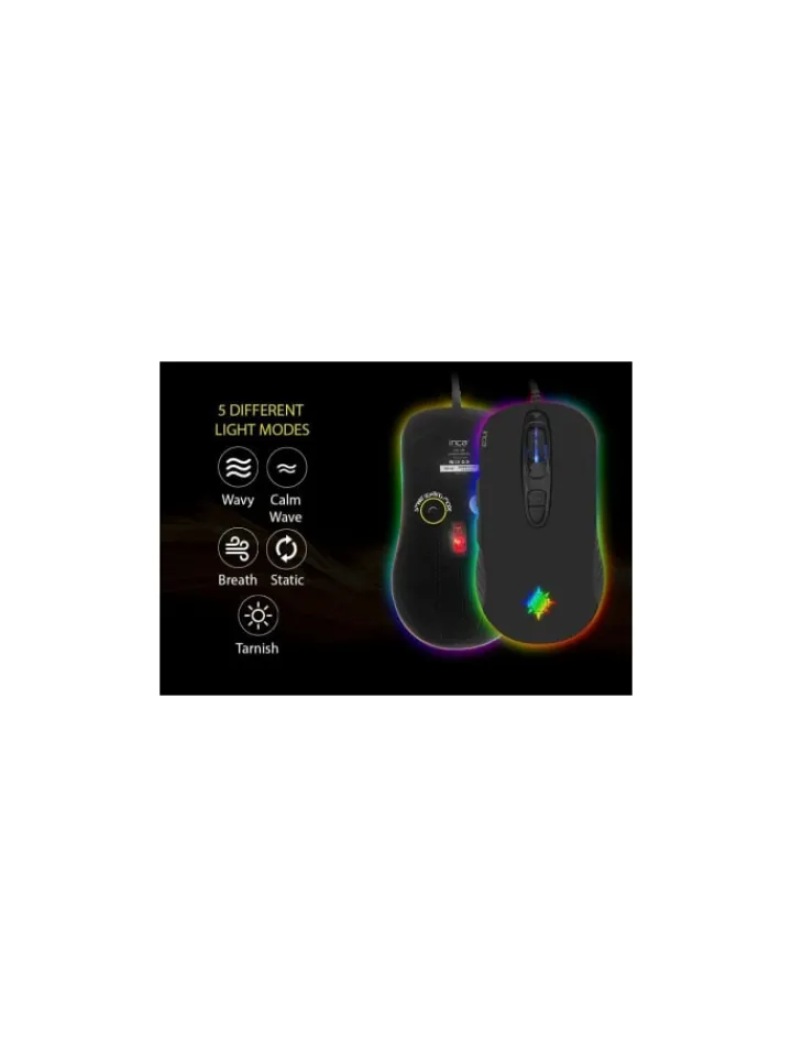 Inca Tablets, Konsolen & Elektronisches Spielzeug<PHALDOR RGB Makro Tastem Professional Gaming Maus schwarz in schwarz