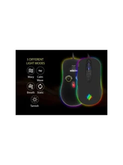 Inca Tablets, Konsolen & Elektronisches Spielzeug<PHALDOR RGB Makro Tastem Professional Gaming Maus schwarz in schwarz
