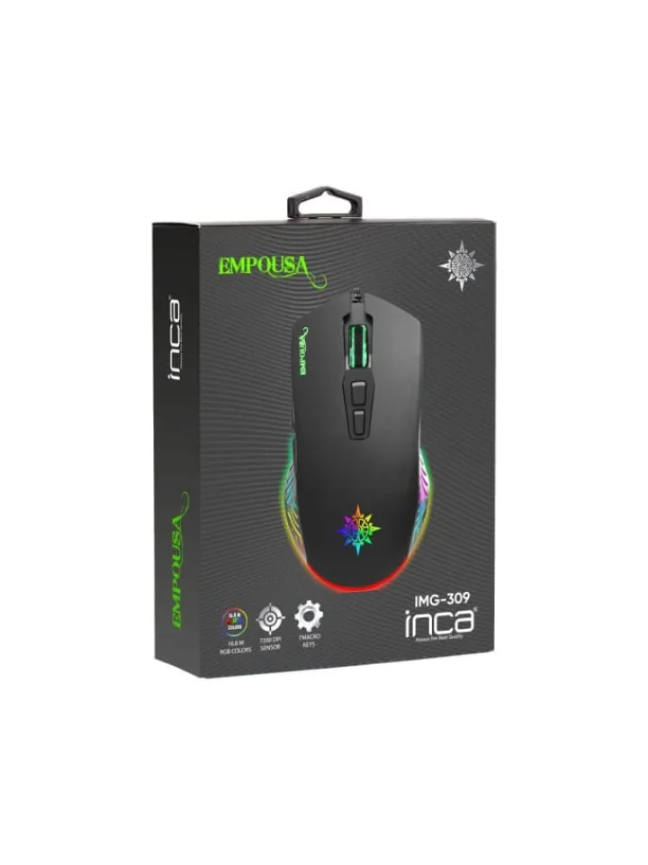 Inca Tablets, Konsolen & Elektronisches Spielzeug<-IMG-309 Empouse RGB Licht Makro Tasten Professional Gaming Maus in schwarz