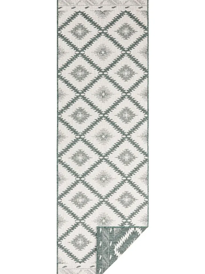 NORTHRUGS Teppiche & Fußmatten<Indoor-/ Outdoor-Teppich "Malibu" in Grün/ Creme