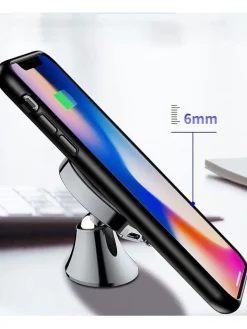 SmartCase Technikzubehör<Induktions-Kfz-Smartphone-Halterung in Schwarz