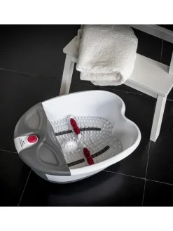 Medisana Pflege & Gesundheit<2in1--Faltbares Fußsprudelbad "FS 300" in Weiß/ Grau