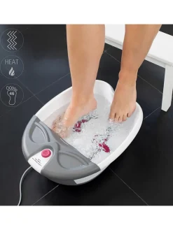 Medisana Pflege & Gesundheit<2in1--Faltbares Fußsprudelbad "FS 300" in Weiß/ Grau