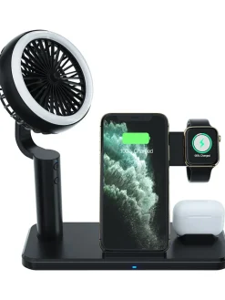 SmartCase Technikzubehör<3in1-Induktions-Ladestation in Schwarz