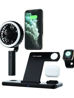 SmartCase Technikzubehör<3in1-Induktions-Ladestation in Schwarz