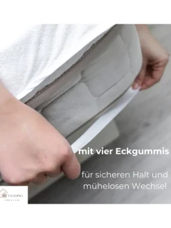 COFI 1453 Betten & Matratzen<Inkontinenz Matratzenauflage Matratzenschoner Wasserdicht Bett Schutz in Weiß
