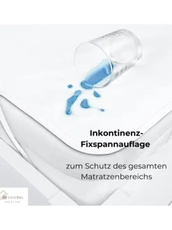 COFI 1453 Betten & Matratzen<Inkontinenz Matratzenauflage Matratzenschoner Wasserdicht Bett Schutz in Weiß