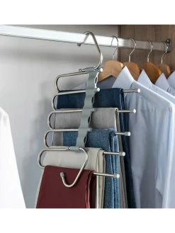 InnovaGoods Garderoben<5in1-Mehrfachbügel in Grau