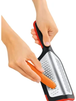 Silit Koch- & Backutensilien<2in1-Reibe "GrateCut" in Schwarz/ Rot - (L)29,6 cm