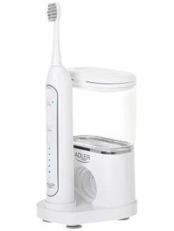 Adler Europe Zahn & Mundpflege<2-in-1-Schallzahnbürste mit Munddusche "AD 2180" in Weiß