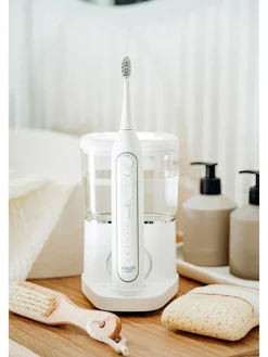 Adler Europe Zahn & Mundpflege<2-in-1-Schallzahnbürste mit Munddusche "AD 2180" in Weiß
