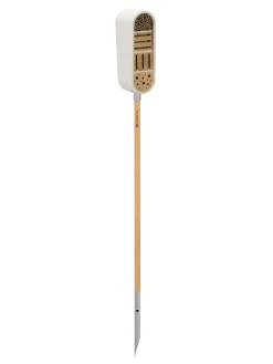 Gardena Gartendekoration<Insektenhotel "ClickUp!" in Weiß/ Natur - (B)14,9 x (H)36,8 x (T)11 cm