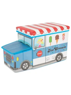 Bieco Spielwaren Sitzmöbel<2in1-Sitzbank "Icecream Truck" in Blau