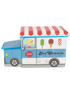 Bieco Spielwaren Sitzmöbel<2in1-Sitzbank "Icecream Truck" in Blau